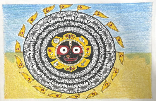 Divine Radiance – Jagannath Mandala Art