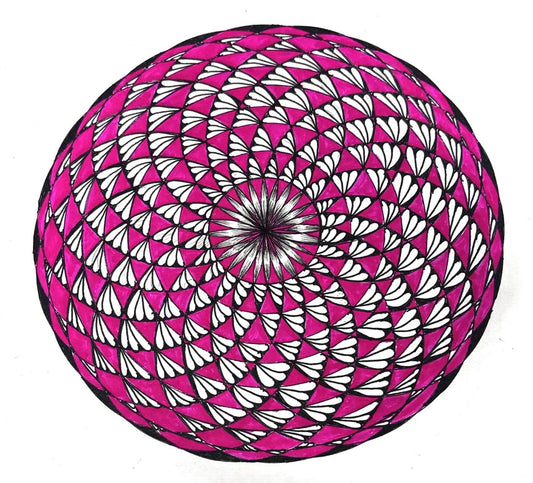 Radiant Bloom Mandala - Pink Spiral of Positivity